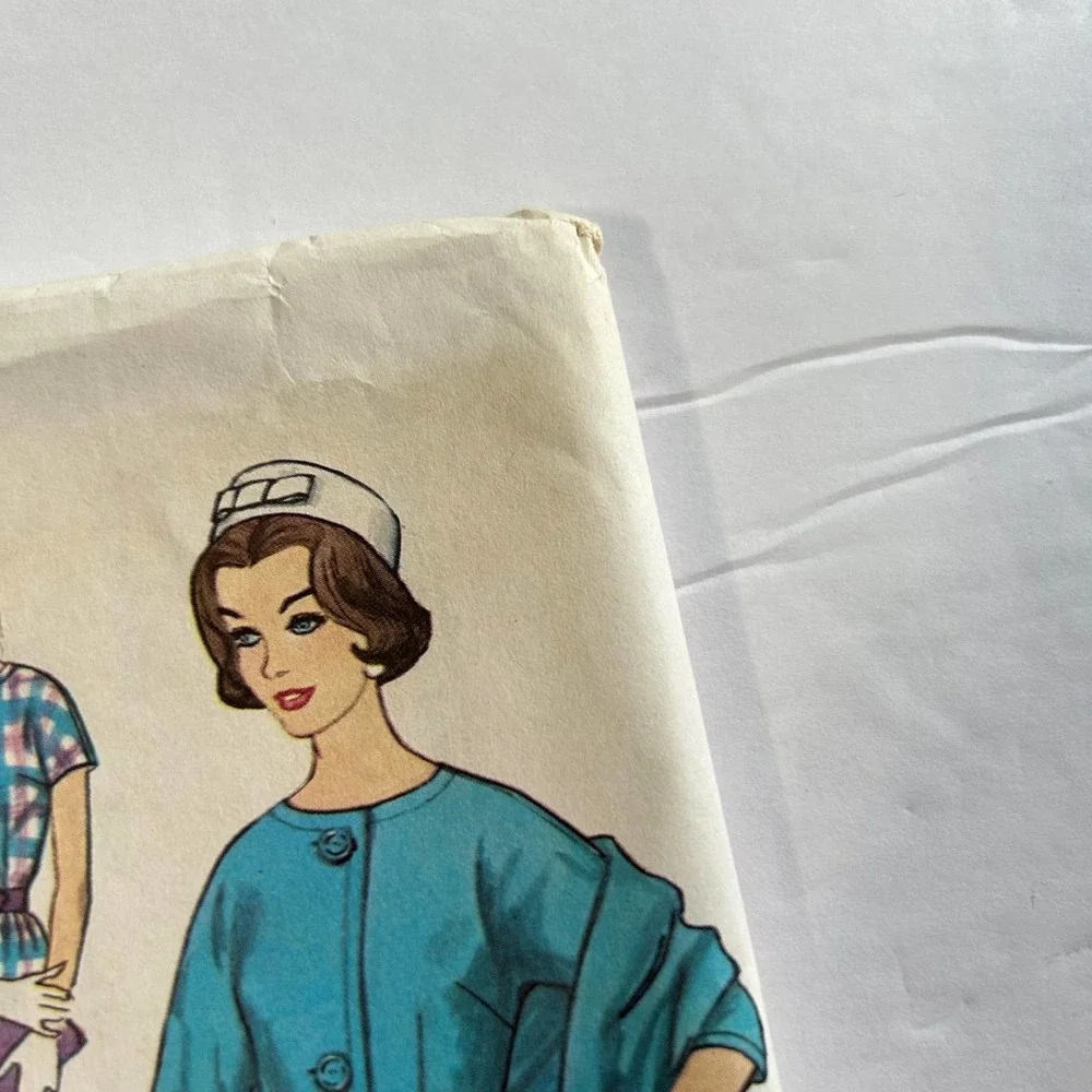 Simplicity Vintage 1960's Pattern #4309 Dress Jacket Stole Juniors Miss Size 16‎